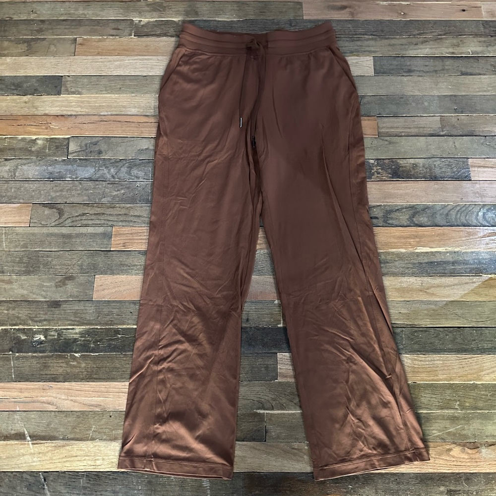 lululemon athletica Wide Leg Pants in Brown